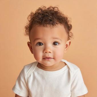 健やかな成長を感じさせる赤ちゃん 健やかな成長を感じさせる赤ちゃんの写真