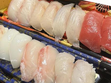 寿司 しろみ 寿司 しろみ 寿司,白身,赤身の写真素材