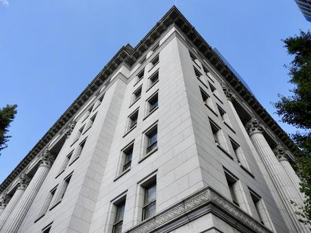 重要文化財明治生命保険相互会社本社本館角 重要文化財明治生命保険相互会社本社本館角 明治生命館,明治安田生命保険,明治生命保険相互会社本社本館の写真素材