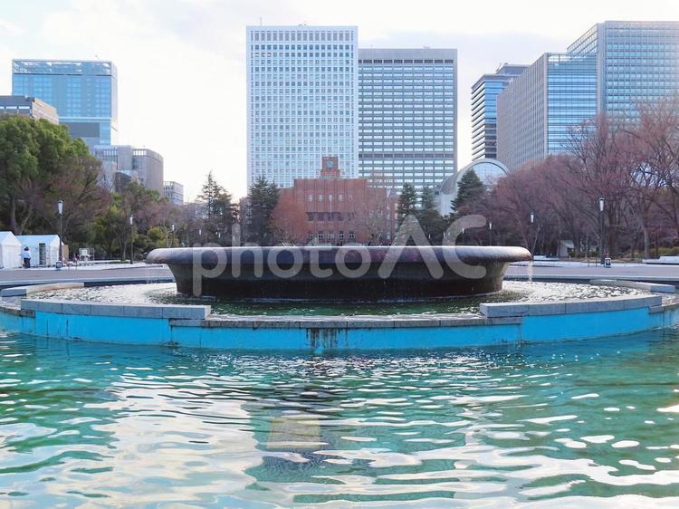 日比谷公園　噴水　日比谷公会堂 日比谷公園,日比谷,公園の写真素材
