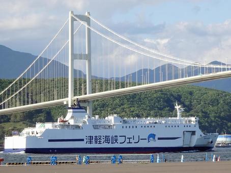 Photo, tsugaru strait ferry, blue mermaid, ferry, 