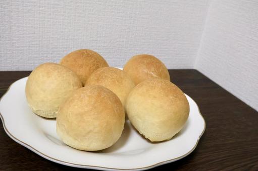 丸パン6個 丸パン,パン,美味しいの写真素材