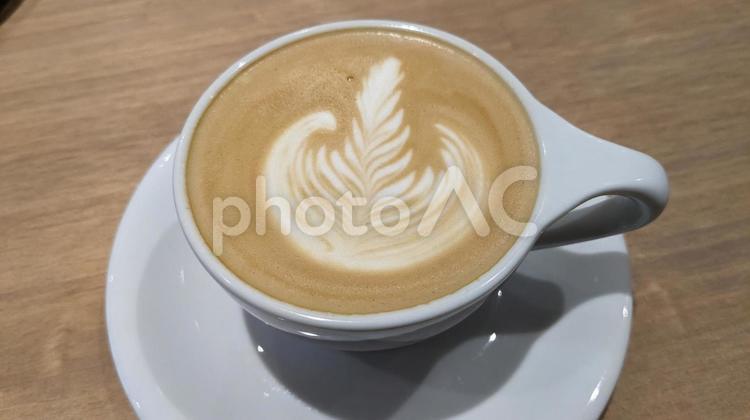 カップから立ち上る湯気を表現したラテ カフェラテ,ラテ,ドリンクの写真素材