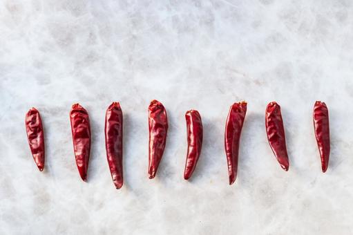 とうがらし(マーブル)1 トウガラシ,鷹の爪,激辛の写真素材