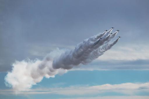 ブルーインパルス　クリスマスツリー 4の写真