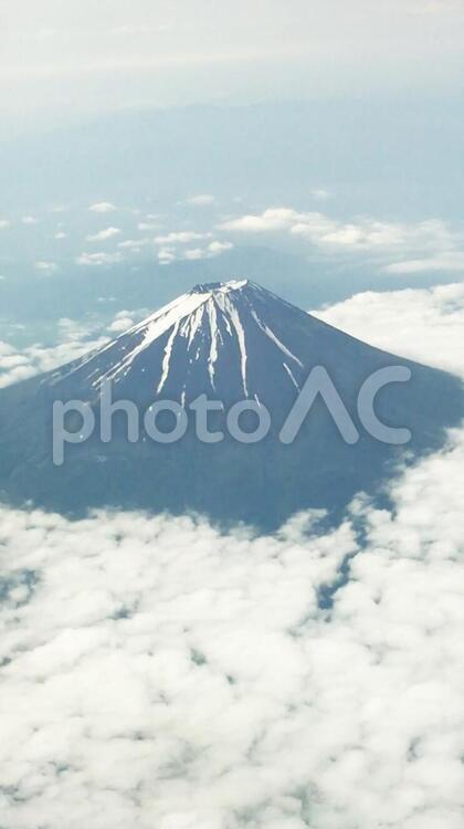 富士山 1 富士山,富士山上空,機内からの写真素材