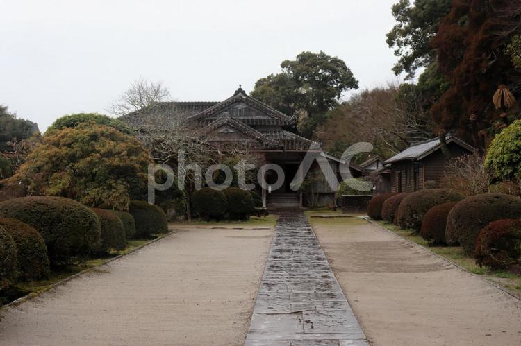 九州の小京都、飫肥城下町、豫章館。宮崎県 豫章館,お館,お屋敷の写真素材
