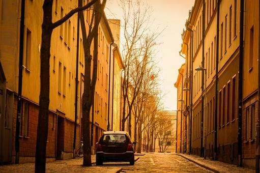 ストックホルムの路地(スウェーデン) ストックホルムの路地(スウェーデン) ストックホルム,スウェーデン,路地の写真素材