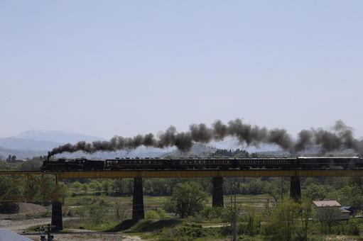 SL　鉄橋の写真