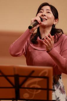 リハーサルF シンガー,ボーカル,歌手の写真素材