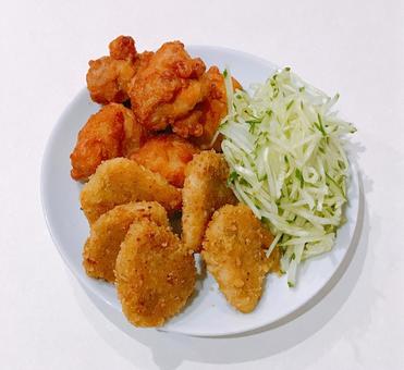揚げ物 揚げ物,からあげ,唐揚げの写真素材