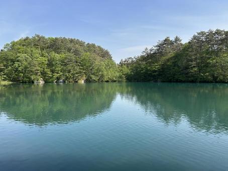 五色沼 五色沼 日本,japan,五色沼の写真素材