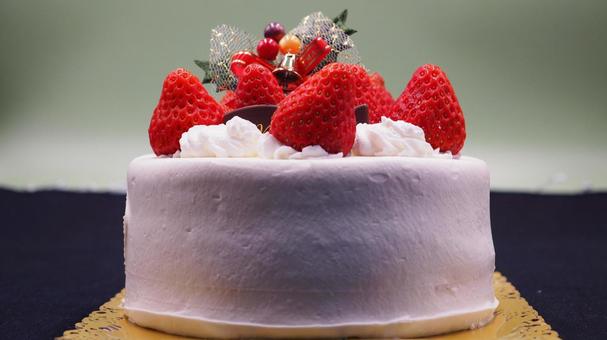 クリスマス・苺のショートケーキ クリスマスケーキ,苺,ショートケーキの写真素材