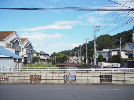 逗子の街並み（神奈川県・逗子市） 逗子,田越川,逗子・葉山の写真素材