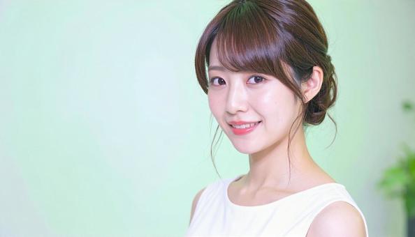 ヘアスタイルモデル:シニヨン ヘアスタイルモデル:シニヨンの写真