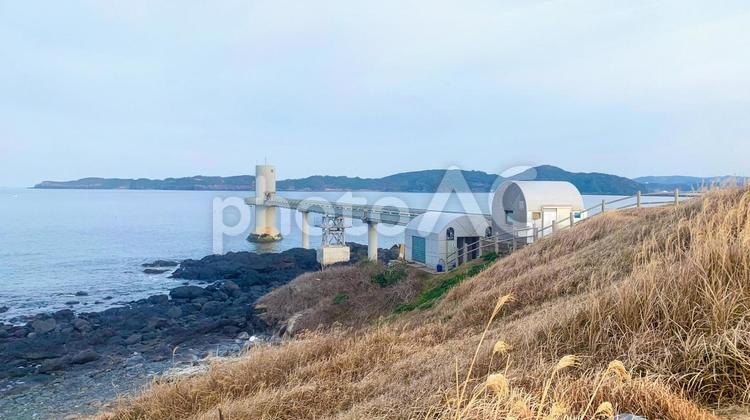 波戸岬の玄海海中展望塔 波戸岬,玄海海中展望塔,展望塔の写真素材