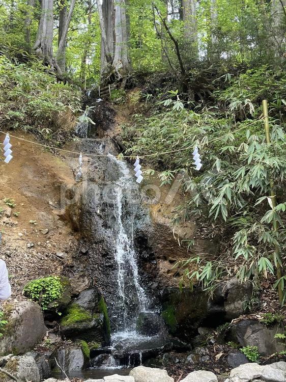 戸隠神社　滝 戸隠,神社,滝の写真素材