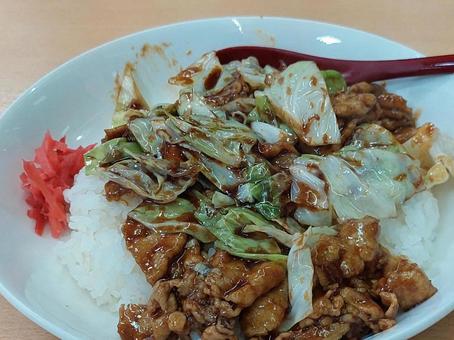 回鍋肉飯 回鍋肉飯 回鍋肉,豚肉のみそ炒め,炒め物の写真素材