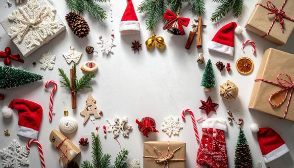 クリスマス雑貨フレーム クリスマス雑貨フレームの写真