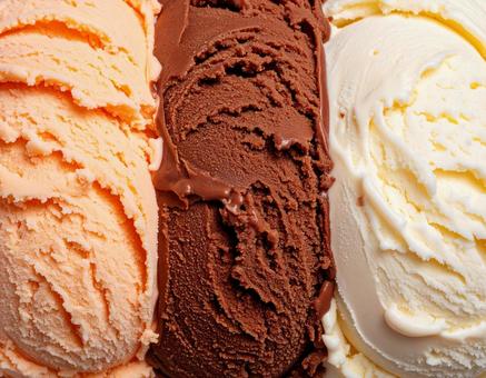 アイスクリームのクローズアップの写真