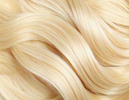 ブロンドヘアーの毛束02 ブロンドヘアーの毛束02の写真