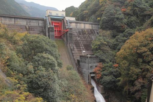 Shikamori Dam and Loop Bridge, Niihama City, Ehime Prefecture, JPG