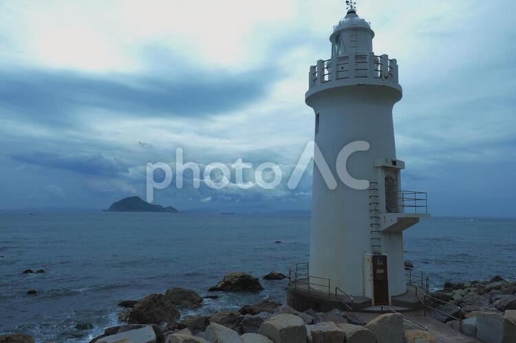 灯台と海 灯台,海,何人もありませんの写真素材
