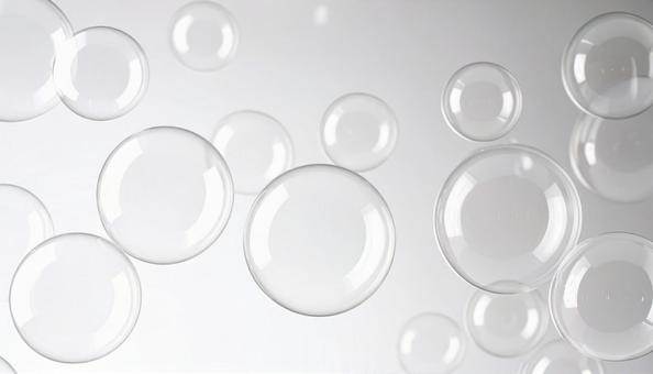 透明感のあるシャボン玉 透明感のあるシャボン玉の写真