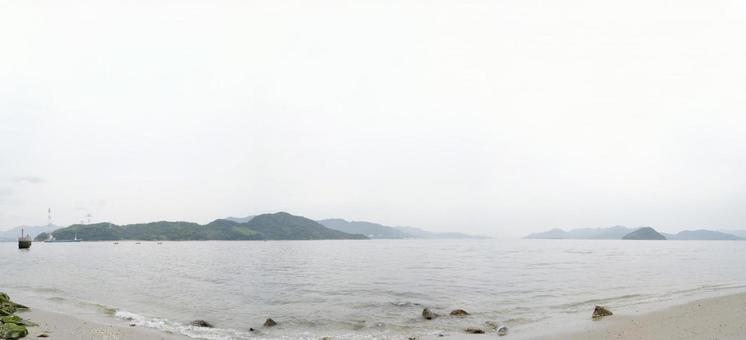 広島 宇品島からの瀬戸内海 広島 宇品島からの瀬戸内海の写真
