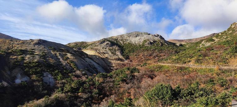 磐梯吾妻スカイライン(福島) 山,秋,山並みの写真素材