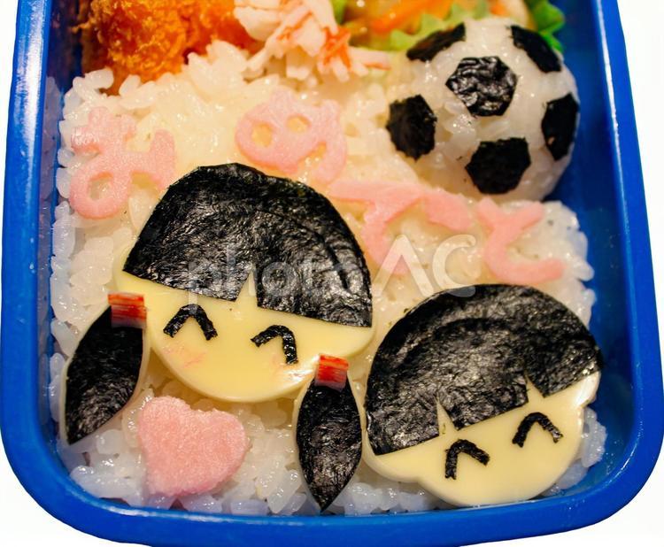 クラス対抗サッカー大会★キャラ弁 キャラ弁,サッカー,サッカーボールの写真素材