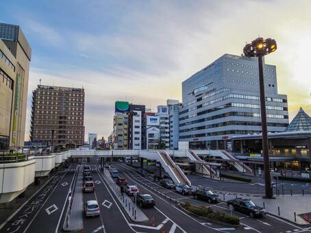 【群馬県】高崎駅西口 高崎駅,高崎駅西口,高崎市の写真素材