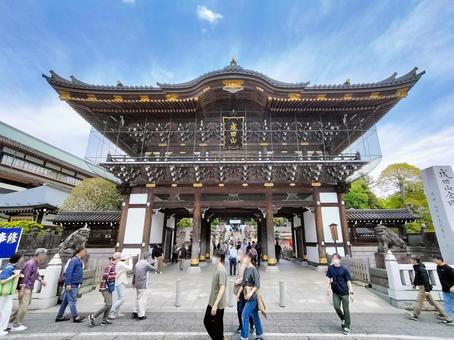 成田山新勝寺の総門 表参道正面から 成田山新勝寺の総門 表参道正面から 成田山,新勝寺,総門の写真素材