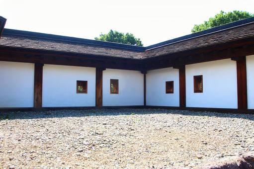 松代城 北不明門の塀 松代城 北不明門の塀 松代,松代城,松代町の写真素材
