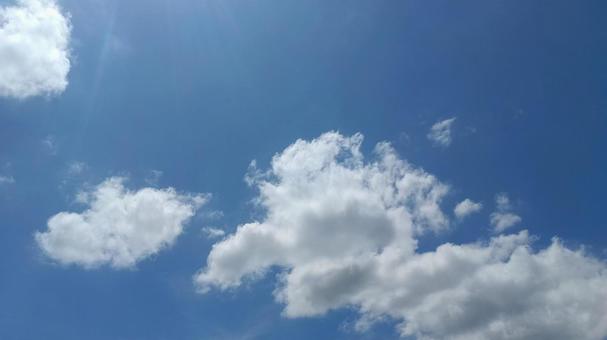 青空と雲 青空と雲の写真