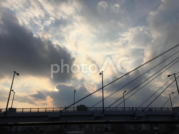 夕暮れ 風景,景色,自然の写真素材