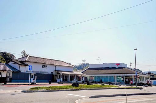 JR Shinji Station on the Sanin Main Line and Kishikawa Line, JPG