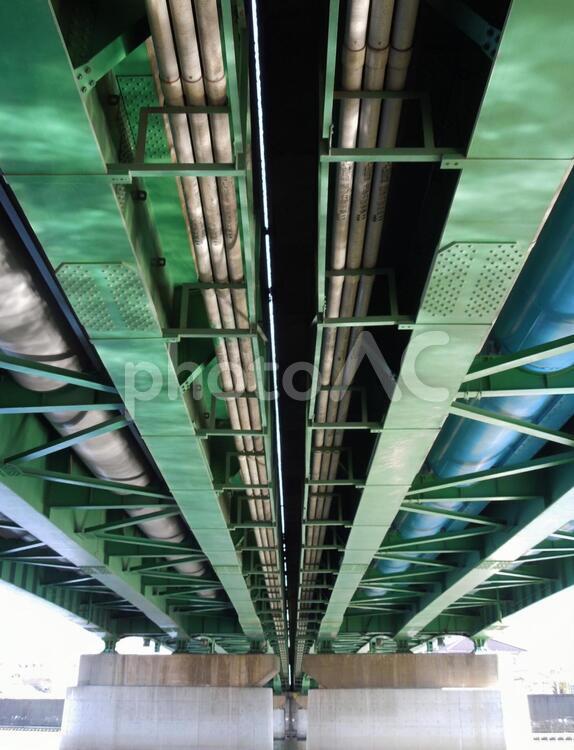 橋脚の風景 橋脚,橋,道路の写真素材