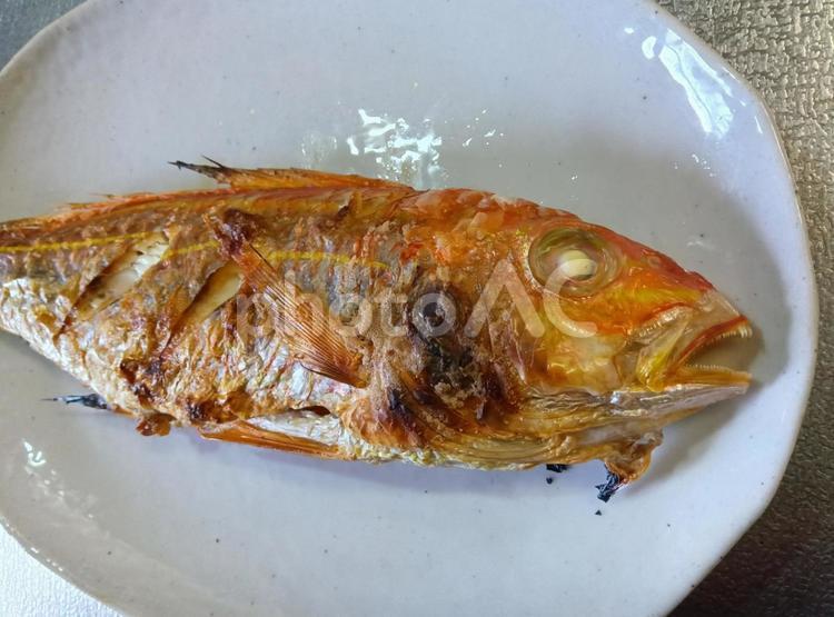 イトヨリダイの塩焼き（ズーム） イトヨリダイ,魚,焼き魚の写真素材