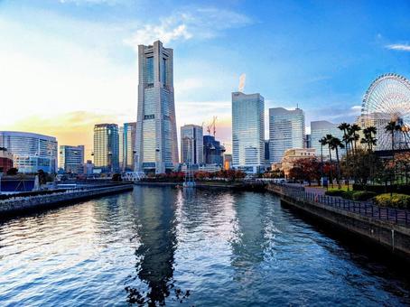 横浜みなとみらいの風景 横浜みなとみらいの風景の写真