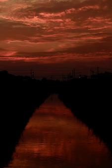 夕景 夕景の写真