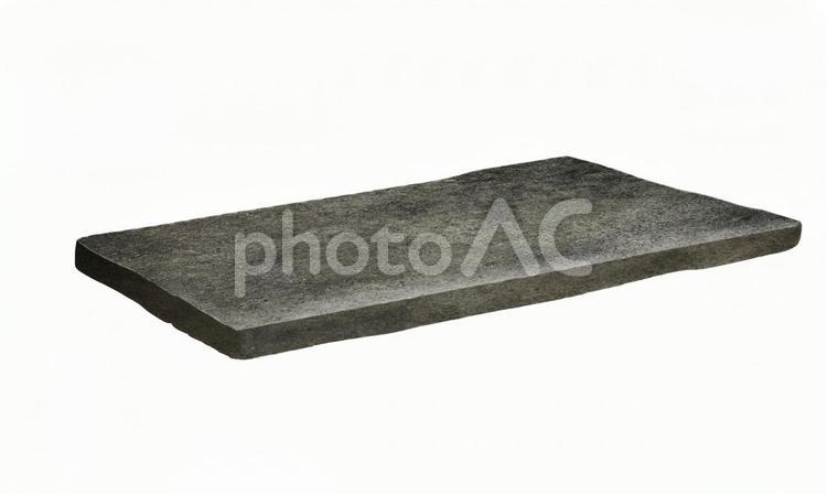 高級感のある石のプレート切り抜き素材 石,石板,石の板の写真素材