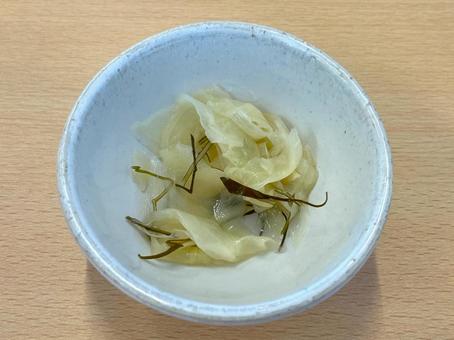 昆布つきガリ 昆布つきガリ ガリ,生姜,昆布の写真素材