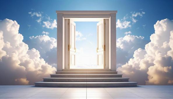 空への階段の写真