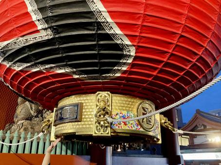 東京風景・浅草雷門 雷門,風雷神門,大提灯の写真素材