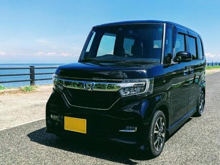 海辺に停めた車 海辺に停めた車 海辺,車,自動車の写真素材