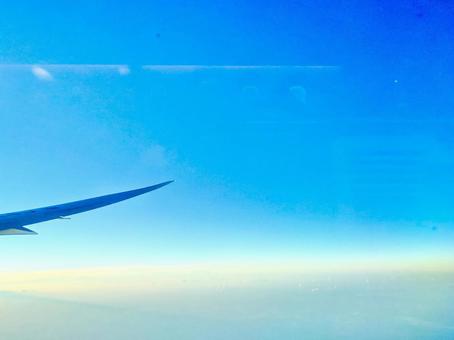 青空のフライト 青空のフライト 青空,空,ブルースカイの写真素材