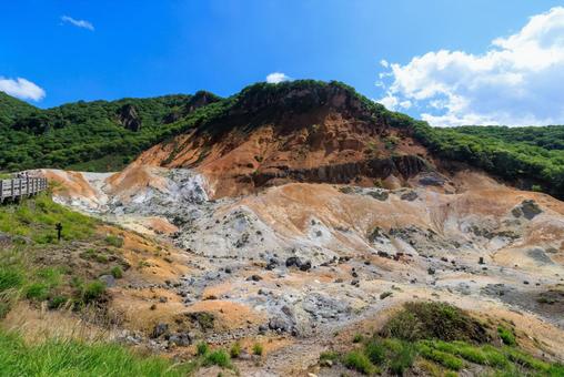 登別地獄谷 登別地獄谷 地獄谷,登別地獄谷,登別の写真素材