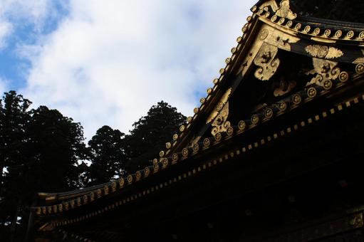 黄金に輝く屋根 黄金に輝く屋根 日光,東照宮,屋根の写真素材