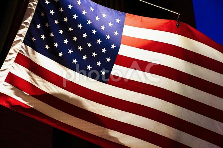 アメリカ合衆国　国旗　星条旗 アメリカ合衆国,星条旗,大統領選挙の写真素材